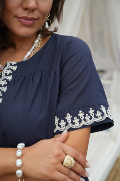 Платье Vittoria Queen 20603 темно-синий - фото 9