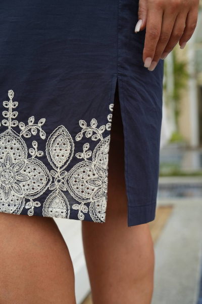 Платье Vittoria Queen 20603 темно-синий - фото 8