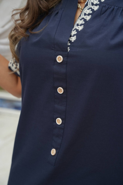 Платье Vittoria Queen 20603 темно-синий - фото 7