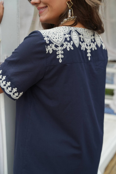 Платье Vittoria Queen 20603 темно-синий - фото 6