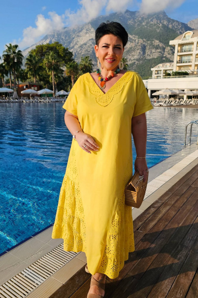 Платье Vittoria Queen 20953 желтый - фото 7