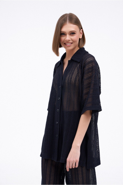 Блуза и брюки женский костюм свободного кроя PUR PUR 11-288 - фото 2