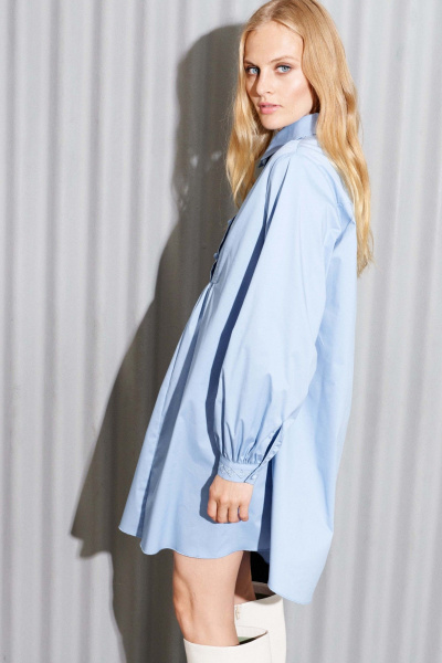 Платье Lokka 1256 голубой - фото 4