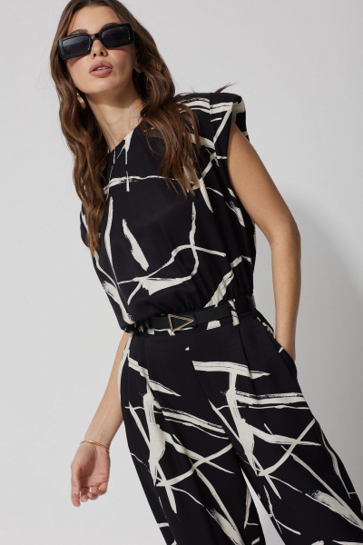 Летний комбинезон полуприлегающего силуэта с брючным кроем Lyushe 3738 - фото 8