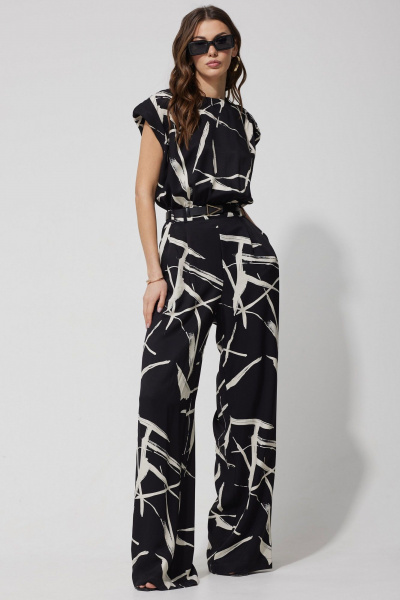 Летний комбинезон полуприлегающего силуэта с брючным кроем Lyushe 3738 - фото 6