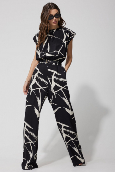 Летний комбинезон полуприлегающего силуэта с брючным кроем Lyushe 3738 - фото 4