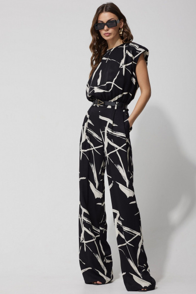 Летний комбинезон полуприлегающего силуэта с брючным кроем Lyushe 3738 - фото 2