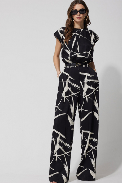 Летний комбинезон полуприлегающего силуэта с брючным кроем Lyushe 3738 - фото 1