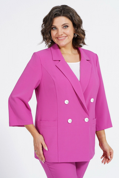 Блуза, брюки, жакет Пинск-Стиль 137 фуксия - фото 4