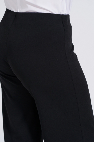 Элегантные брюки свободного кроя из трикотажа для повседневных образов Пинск-Стиль 344 черный - фото 7