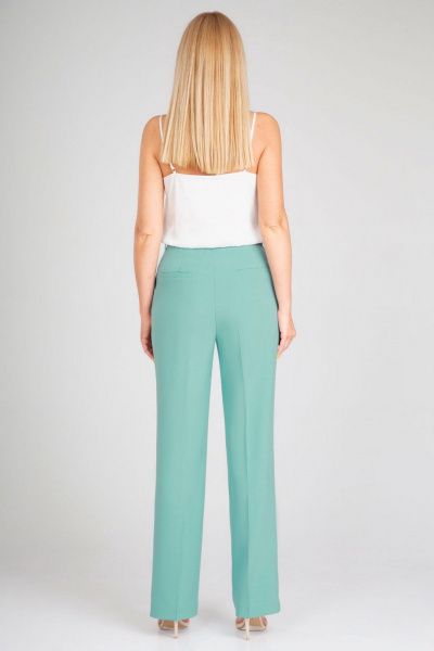 Брючный костюм из текстиля: жакет и брюки со стрелками IVARI 10609 мята - фото 6