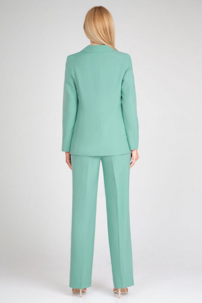 Брючный костюм из текстиля: жакет и брюки со стрелками IVARI 10609 мята - фото 3