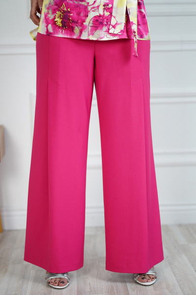 Блуза с поясом и брюки полуприлегающие из текстиля Alani Collection 2102 - фото 6