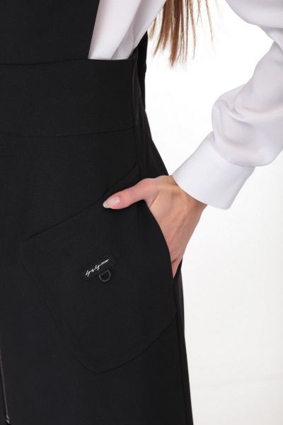 Сарафан Karina deLux B-247 черно-белый - фото 4