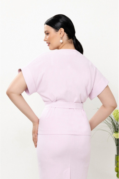 Жакет, юбка Lissana 4893 лавандово-розовый - фото 4