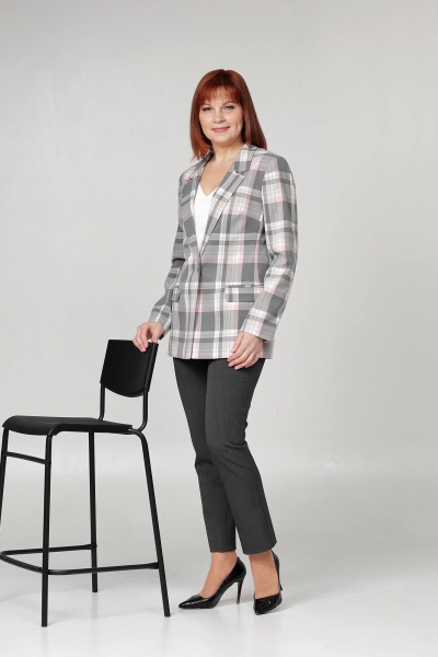 Жакет Соджи 583 серый - фото 4