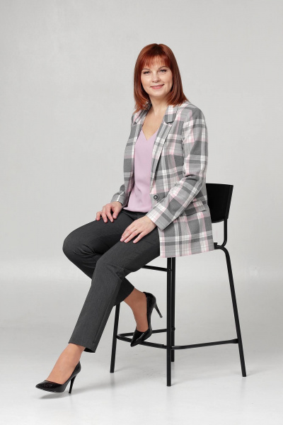 Жакет Соджи 583 серый - фото 2