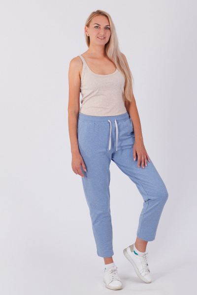 Круглогодичный хлопковый трикотажный топ без рукавов Belarusachka У5574 беж - фото 2