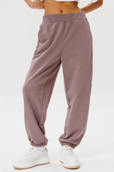 Брюки из хлопка и трикотажа с стрелками и поясом GO F2011/04-03. 170-176 - фото 2