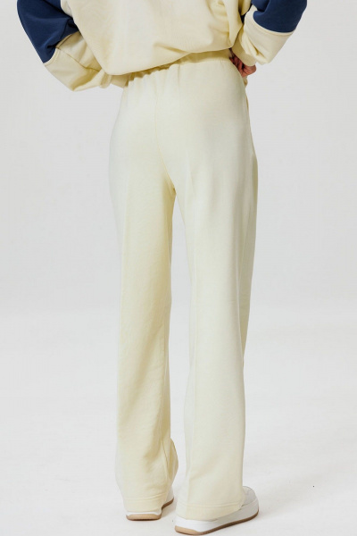 Брюки из хлопка и трикотажа с стрелками и поясом GO F2065/02-01. 164-170 - фото 3