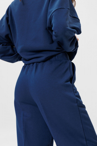 Брюки спортивные из хлопка с стрелками и поясом GO F2065/20-01. 164-170 - фото 3