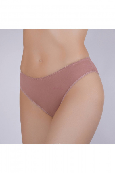 Трусы из эластичного хлопкового трикотажа Verally 101-8 какао - фото 3