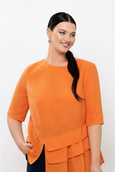 Блуза и брюки из текстиля с воланами и карманами Lissana 4907 - фото 2