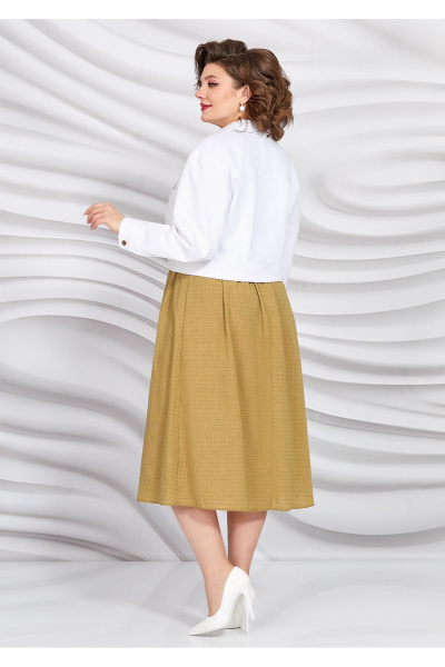 Комплект платье и джинсовка из хлопка для повседневного образа Mira Fashion 5417 - фото 4