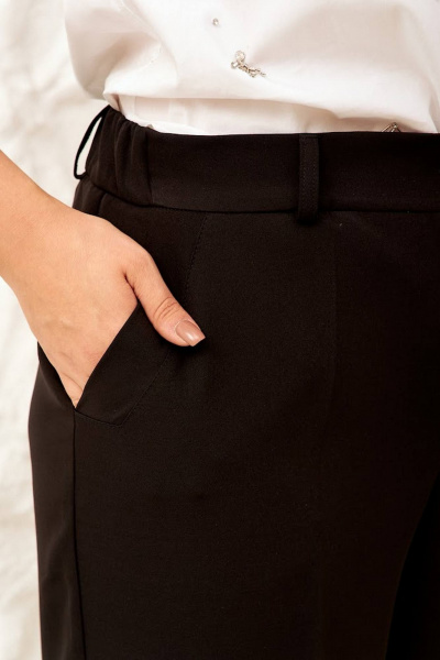 Деловые широкие брюки с карманами и резинкой Gold Style 2579 - фото 4