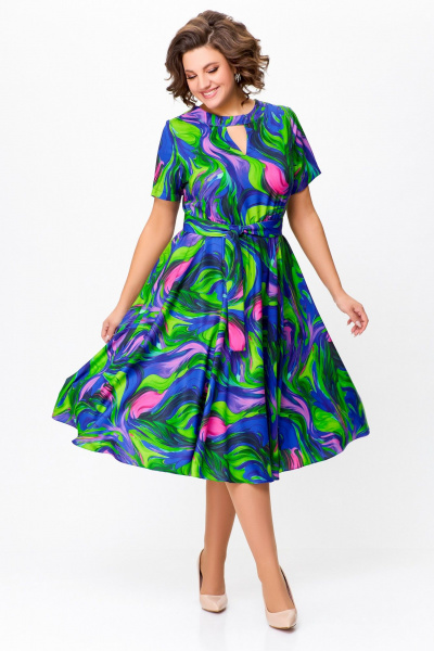 Платье Swallow 734 мультиколор - фото 5
