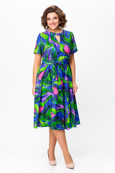 Платье Swallow 734 мультиколор - фото 1