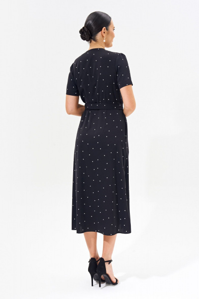 Классическое платье с запахом из легкой ткани с карманами FOXY FOX 1556 - фото 2