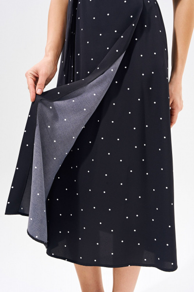 Классическое платье с запахом из легкой ткани с карманами FOXY FOX 1556 - фото 5