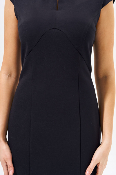 Трикотажное платье полуприлегающего силуэта с фигурами и разрезом FOXY FOX 1558 - фото 5