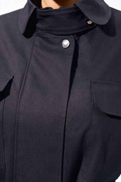 Жилет джинсовый свободного кроя с накладными карманами FOXY FOX 1579 черный - фото 5