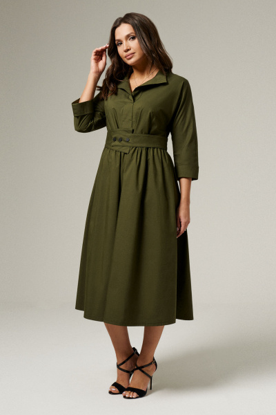 Платье Панда 141883w хаки - фото 1