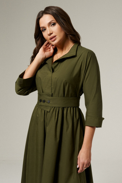 Платье Панда 141883w хаки - фото 2
