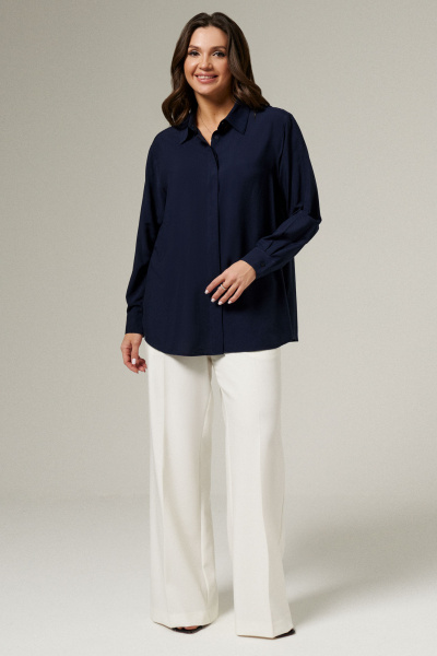 Блуза Панда 168040w синий - фото 1