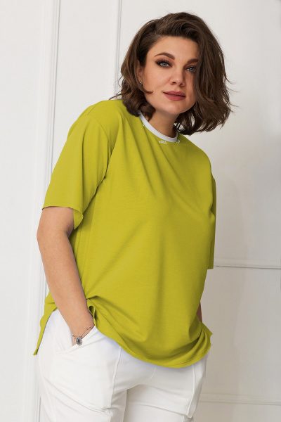 Футболка BegiModa 4086 травяной - фото 4