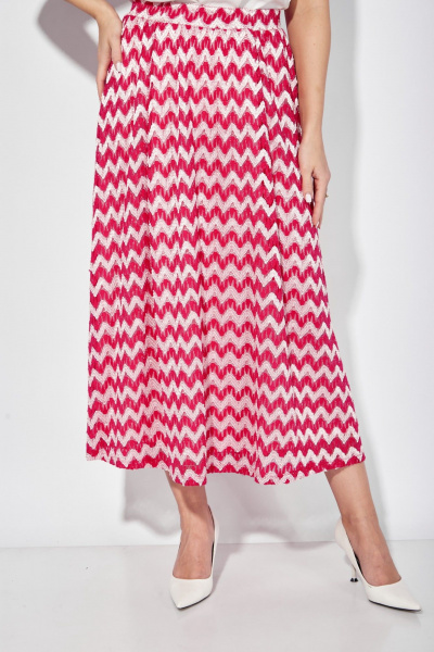 Юбка из трикотажа с рисунком на сетке TAiER 1287 - фото 6