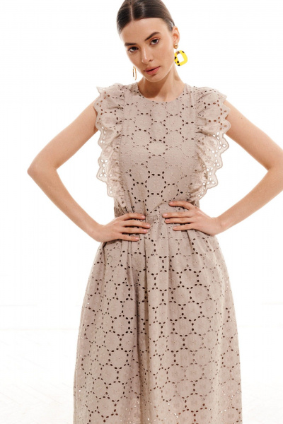 Платье ELLETTO 1011 серый - фото 11