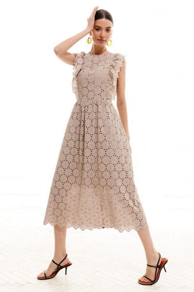 Платье ELLETTO 1011 серый - фото 7