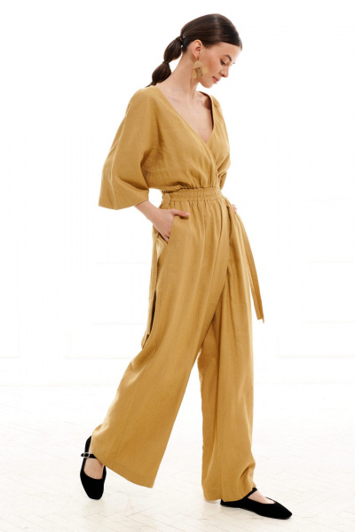 Комбинезон ELLETTO 5259 горчичный - фото 6