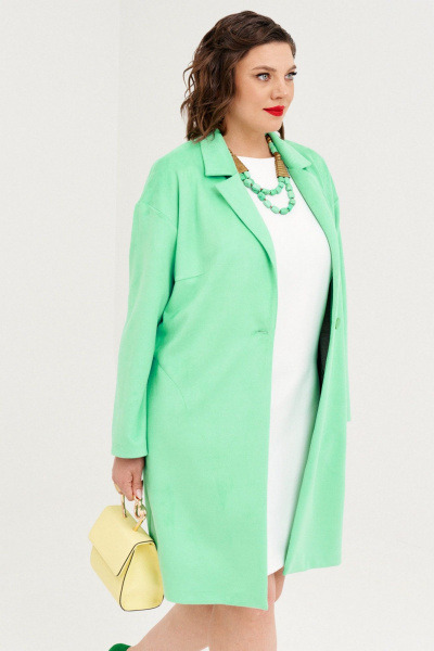 Кардиган женский демисезонный трикотажный с застежкой Almirastyle 335 зеленый - фото 4