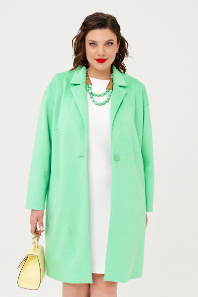Кардиган женский демисезонный трикотажный с застежкой Almirastyle 335 зеленый - фото 2