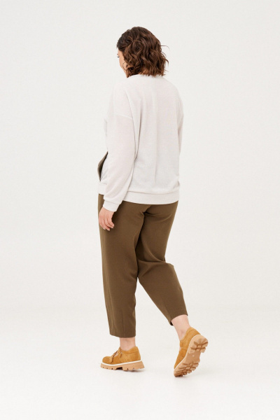 Брюки, джемпер Almirastyle 343 хакки-бежевый - фото 6