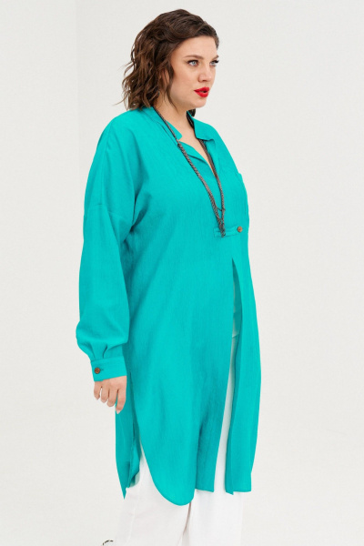 Рубашка Almirastyle 354 изумруд - фото 5