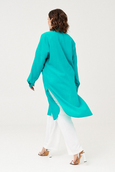 Рубашка Almirastyle 354 изумруд - фото 3