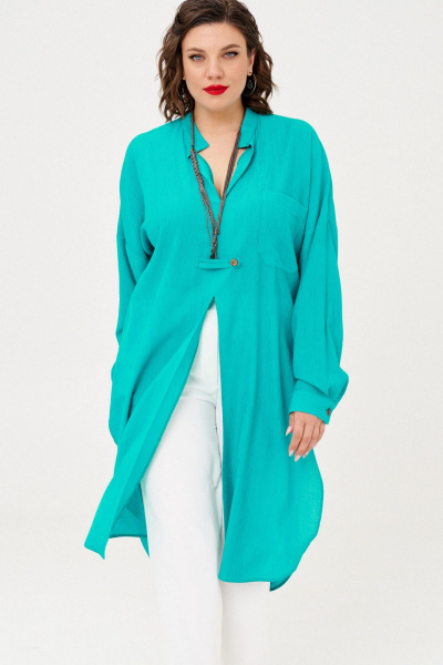 Рубашка Almirastyle 354 изумруд - фото 1