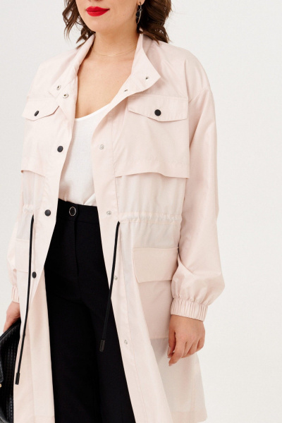 Плащ Almirastyle 362 бежевый - фото 4